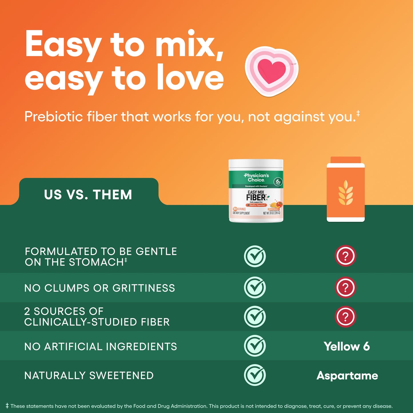 Easy Mix Fiber - Peach Mango