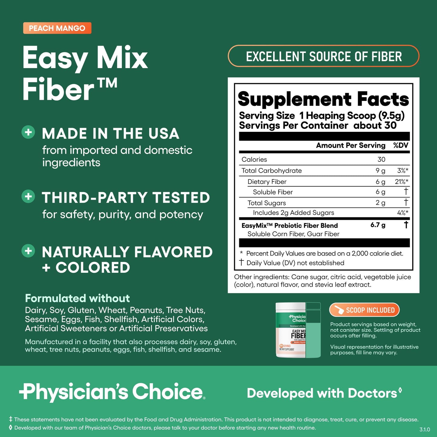 Easy Mix Fiber - Peach Mango