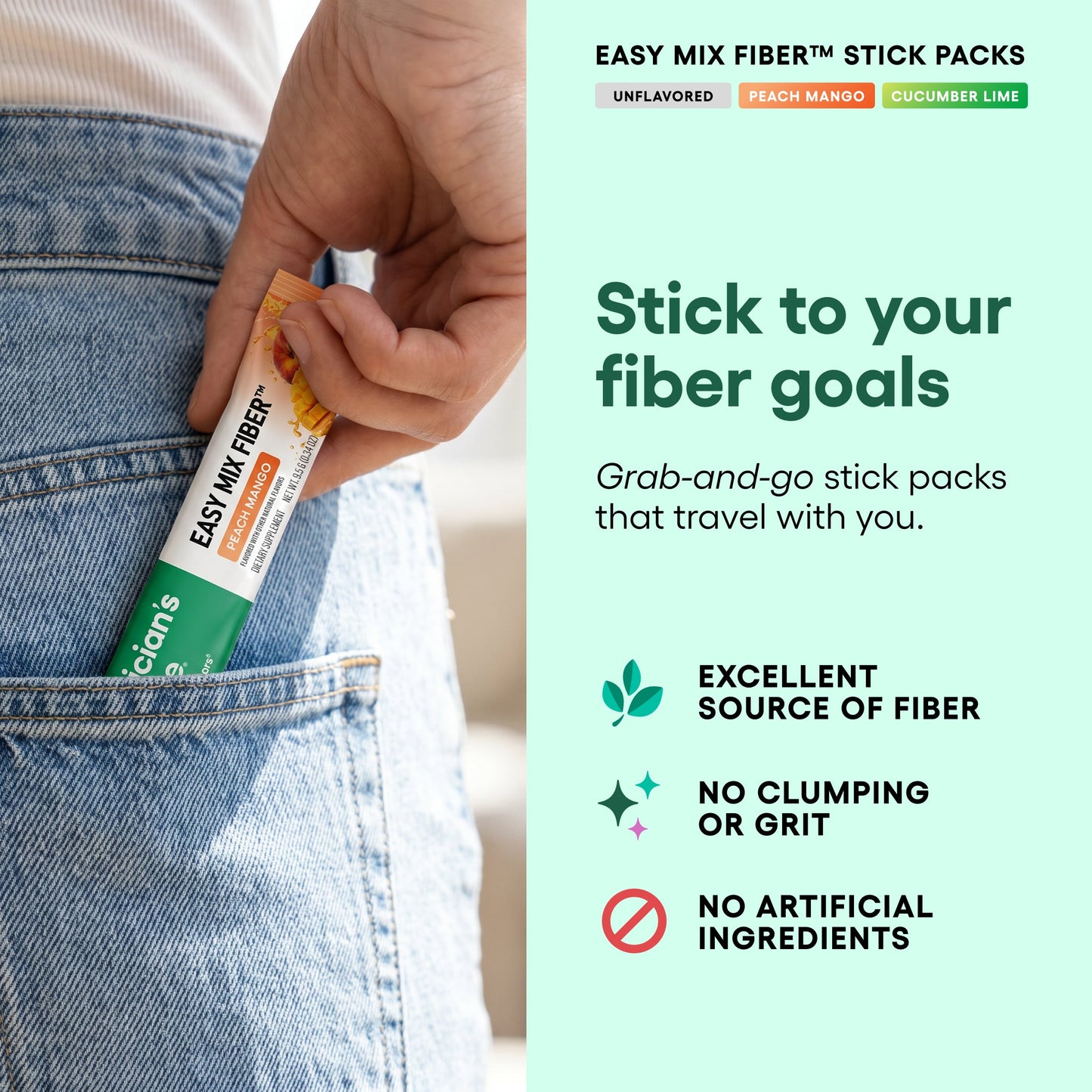 Easy Mix Fiber Stick Packs