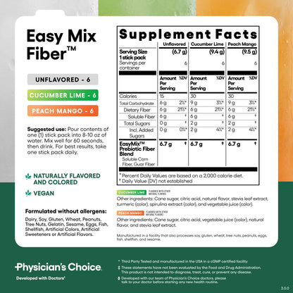 Easy Mix Fiber Stick Packs