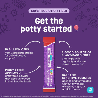 Kids Probiotic + Prebiotic Fiber Packets  - Unflavored